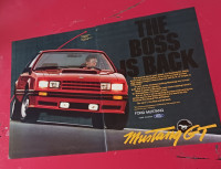 VINTAGE 1982 MUSTANG GT ORIGINAL CAR AD - ANNONCE