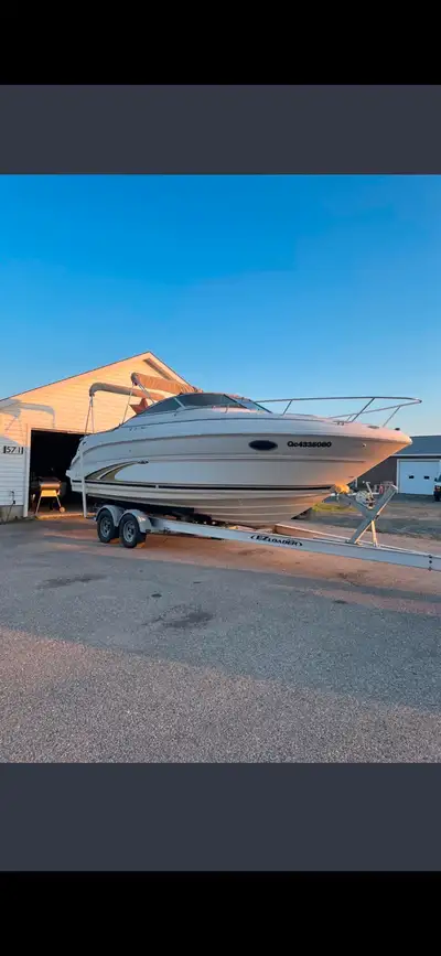 2001 sea ray weekender 245 with 2’ swim platform, manifolds and risers were changed and had bravo 3...