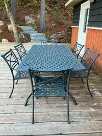NEW Aluminum Black Outdoor Table for SALE.