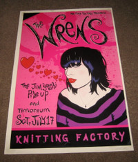 The Wrens Original Promo Poster 1999 @ The Knitting Factory