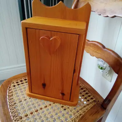 Heart Motif Wooden Box, View more