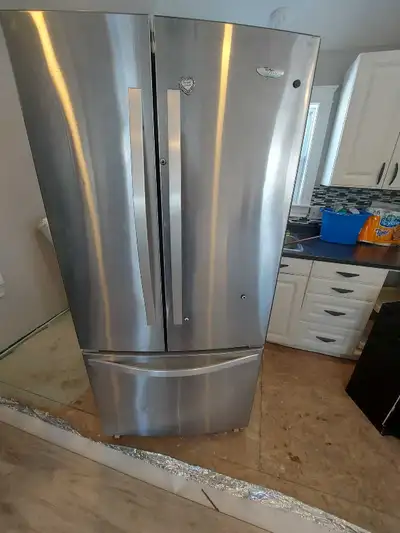 stainless fridge, View more