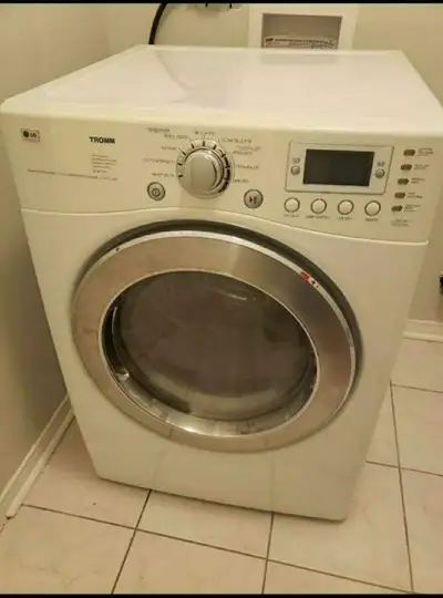 **( also have a Flat Top Stove )** ( Fully Functional, No Issues ) ( Dryer - White - 27 Inch Front-L...
