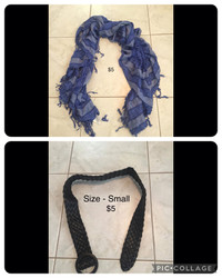 Women’s Scarves and Belt