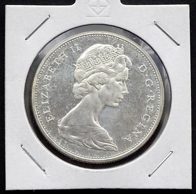 1965 Canada $1 Silver Dollar in Arts & Collectibles in Oakville / Halton Region - Image 4