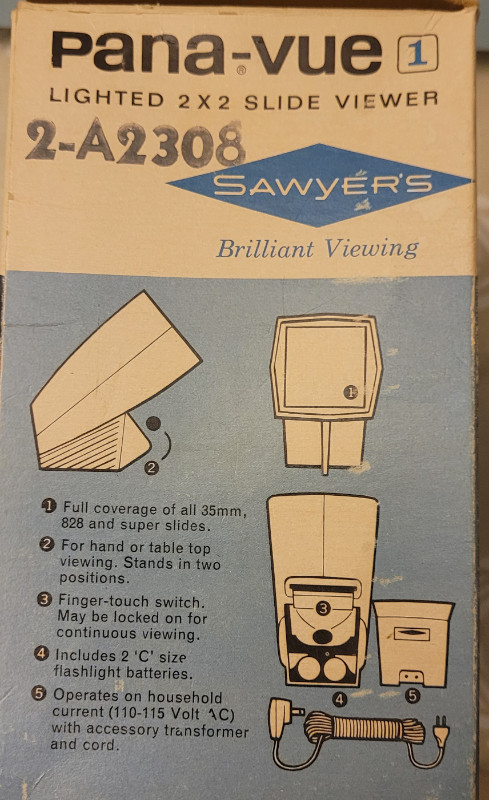 Sawyers Lighted Slide Viewer in Cameras & Camcorders in Oshawa / Durham Region - Image 2
