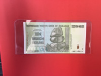10  Trillion Zimbabwe Banknote