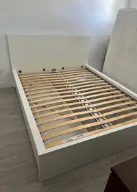 Ikea malm double bed frame with 2 underneath drawers
