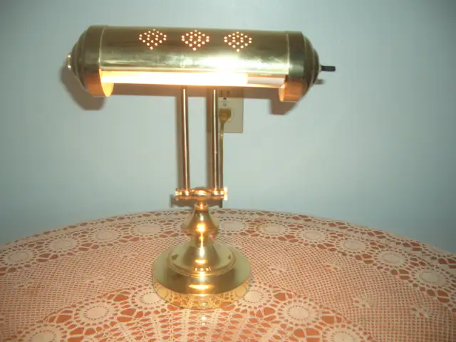 Brass Piano Light