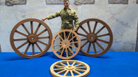 1/6 scale  Wagon wheels solid wood  for horse buggy