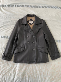 Genuine Leather Blazer Jacket