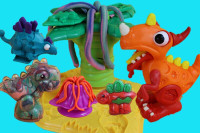 Play Doh Chomposaurus Dinosaur T-Rex Playset