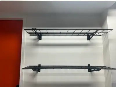 Indoor/Outdoor Modern Black Metal Shelves , View more