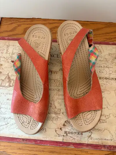 Crocs A-Leigh Cork Wedge Sandals - Women's Size 10, View more