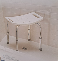 New Adjustable Tub and Shower seat/chair/bench