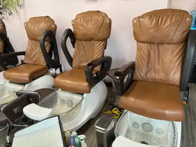 Fully functional pedicure chairs for sale, 100 each.