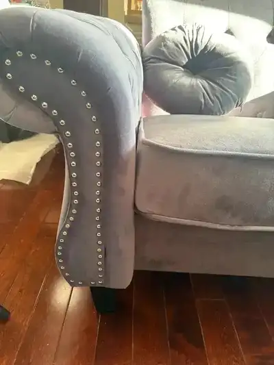 New sofa gray velour, View more