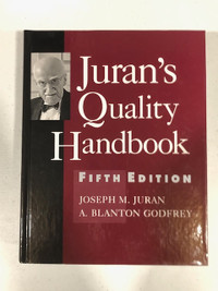 Quality Handbook by Joseph Juran &  Blanton Godfrey 5th Edition
