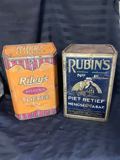 Antique General Store Tins Candy & Tobacco HTF, View more