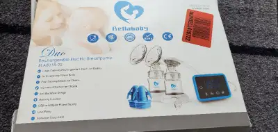 BELLA BABY DUO RECHARGABLE ELECTRIC BREASTPUMP BLA8015-02, View more