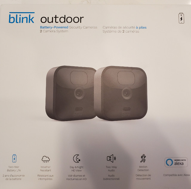 Blink WiFi Security Cameras (Two) dans Appareils photo et caméras  à Medicine Hat