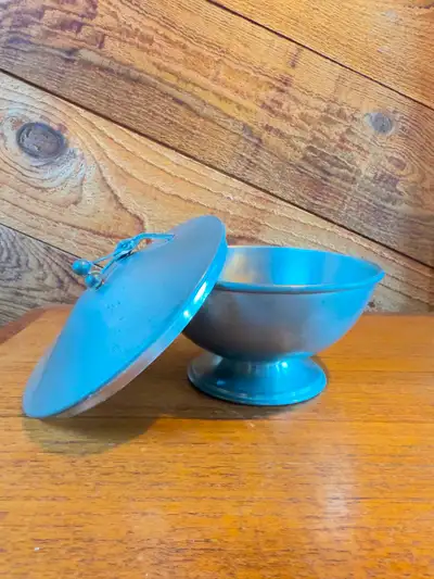 Kirk Pewter Bowl with Matching Lid, View more