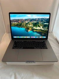 MacBook Pro 15" 2019 i7-9750H 2.60GHz, 16GB, 256GB SSD,  Sonoma