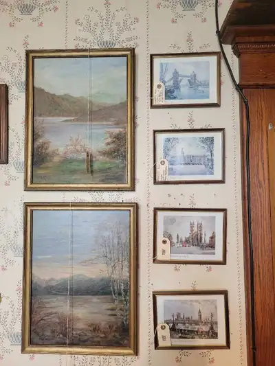 20% off Summer Sale!Vintage Original Landscape Oil Paintings, View more