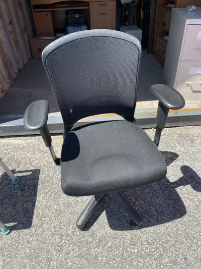 Office Chair - Used but like new, comfortable, sleek look, View more