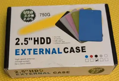 External 2.5" Hard disk drive 750Gb used or 500Gb new Type A usb, View more