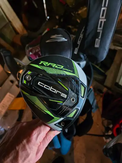 Full set RH Cobra xl golf clubs,4h,3h,3w,5, 6,7,8,9,pw,56d,oddessey putter,Rad med driver with med f...
