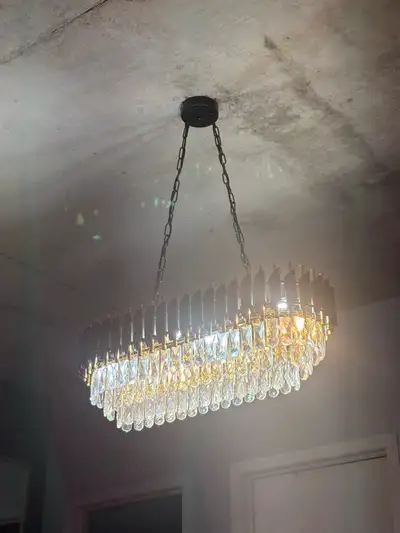 luminaire or et noir crystal, View more