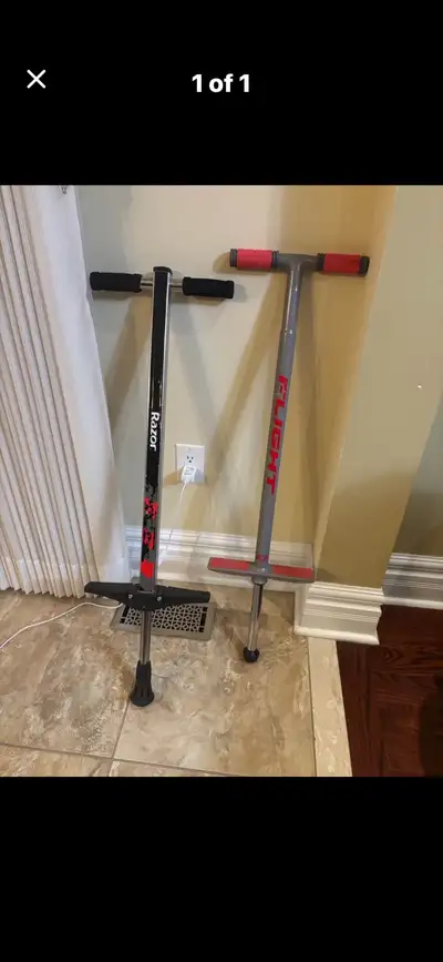 Razor and Flight Pogo Sticks, View more