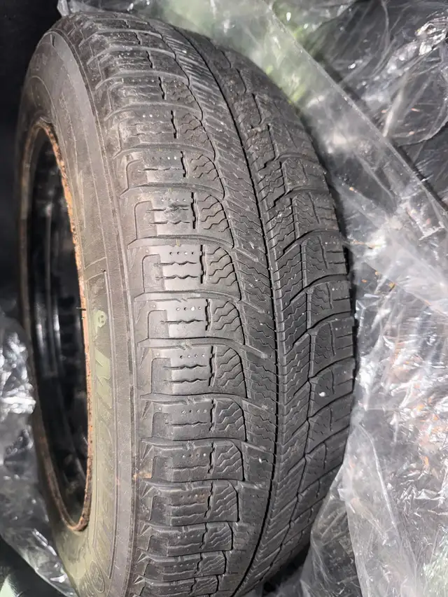 4 Winter Tires with Black Steel Rims 175/65 R15 in Tires & Rims in Peterborough - Image 3