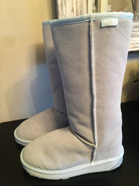 Brand new EMU light blue suede boots