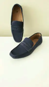 NEW__H&M Navy size 8 shoes/ casual suede driving shoes/ Loafers