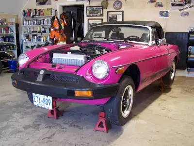 This is an excellent example of an over restored MGB Roadster, Almost everything is new. Has all 3 t...