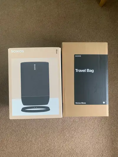 Sonos Move Portable Speaker; Travel Case: NEW IN BOX!, View more