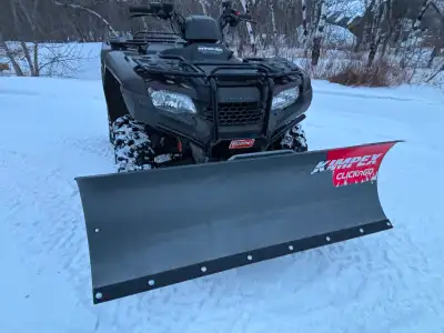 Kimpex ATV Click N Go Snow Plow 54” with push frame and mount Mount for 2020 Honda Trx 420 Rancher M...