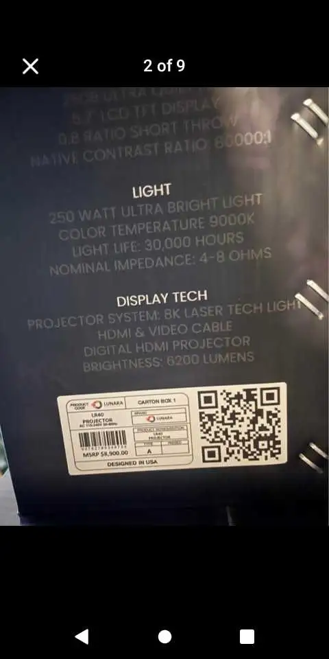 New 8K Laser Projector/110