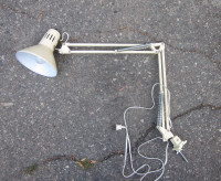 Vintage Swing Articulated Arm Workbench Task Lamp Light Drafting