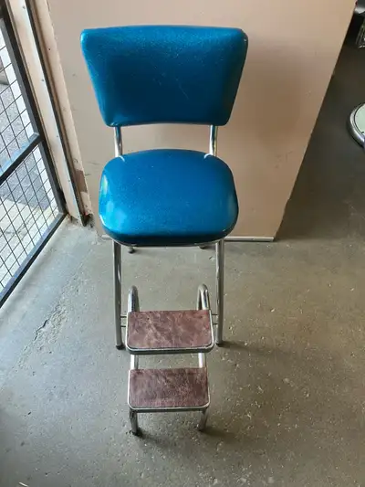 1950 Vintage chrome step stool , View more