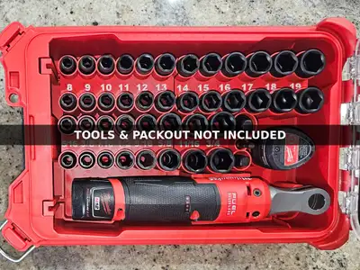M12 Ratchet + 43PC Socket Insert for Packout - $50, View more
