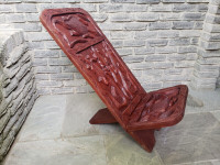 Carved Wood Viking (Birthing) Chair Quality