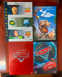 Pixar / Disney DVDs UP, CARS, CARS 2, TOY STORY 1 & 2, BUGS LIFE