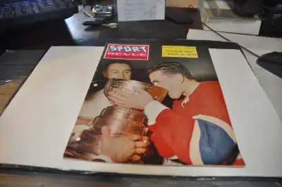 sport revue magazine hockey mai 1958 maurice richard coupe stanl, View more