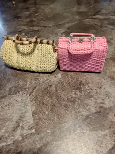 Vintage wicker purses, View more