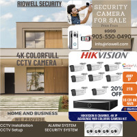 4K RESOLUTION SECURITY SYSTEM AVAILABLE FOR INSTALLATION & SALE