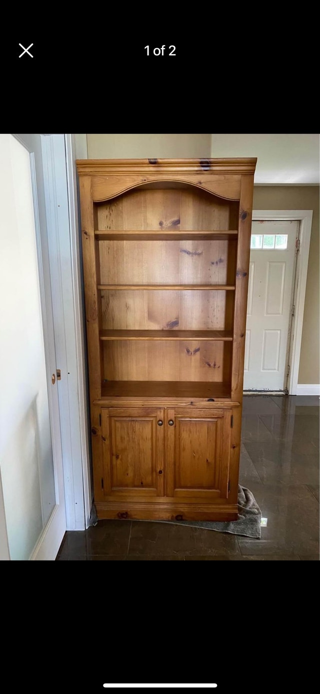 Pine x2 (350 each) Bookcases & Shelving Units Ottawa Kijiji