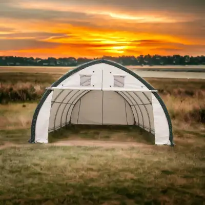 Heavy-duty Storage Shed W30' x L65' x H15', View more